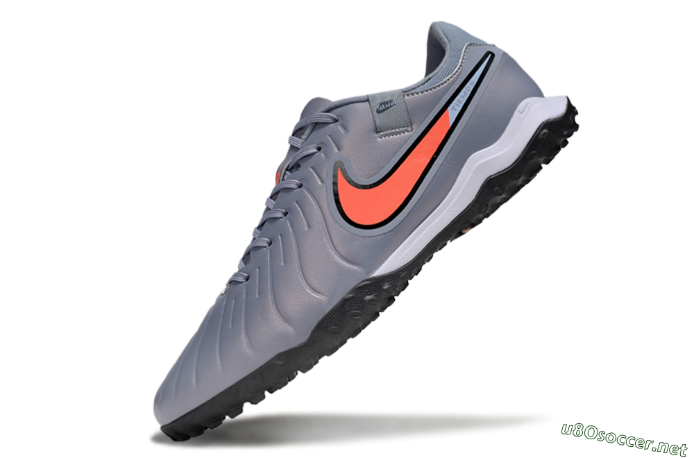 Men's Nike Tiempo Legend 10 Academy TF Football Shoes - Blue/Jade/Red 4