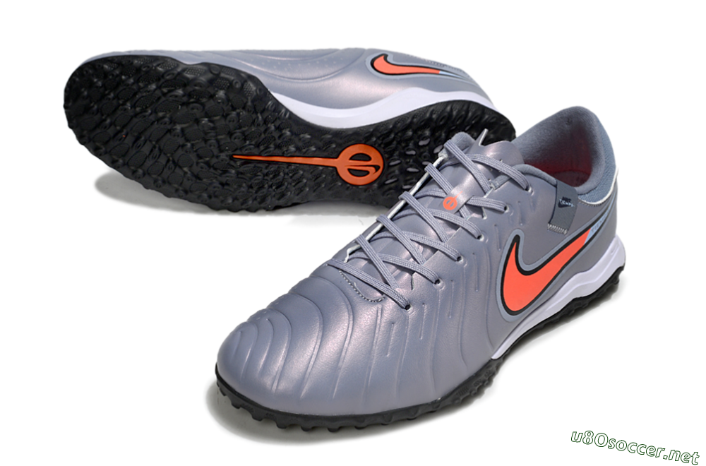 Men's Nike Tiempo Legend 10 Academy TF Football Shoes - Blue/Jade/Red 3