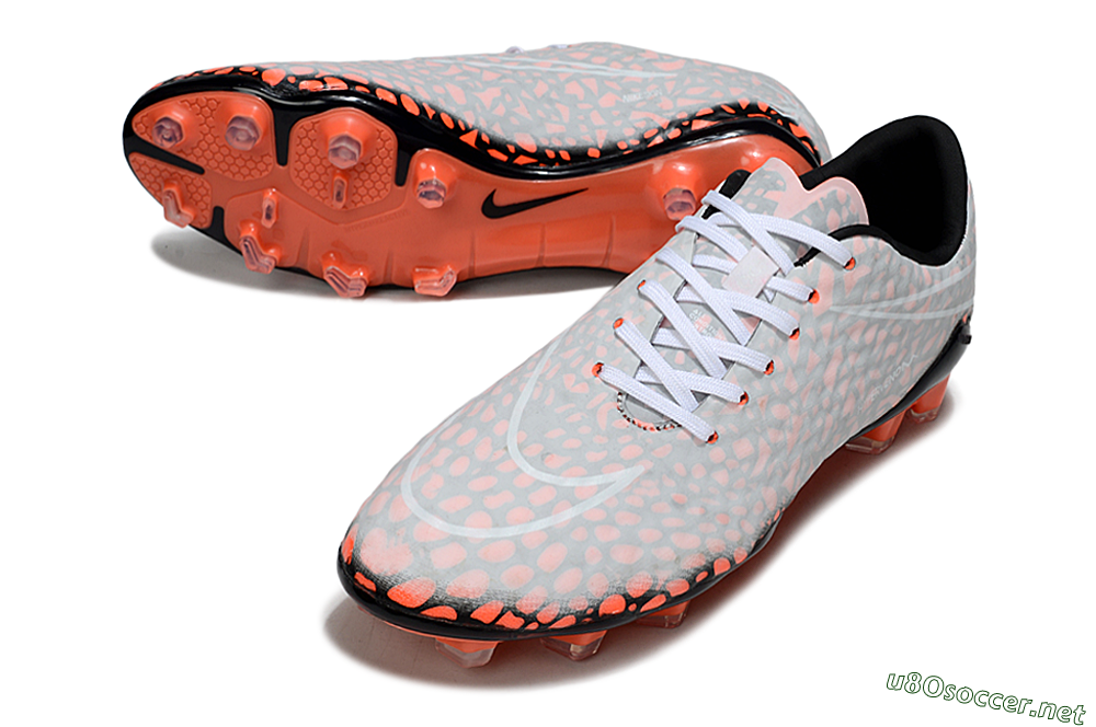 Men's Nike Hypervenom Phantom RGN SE FG Football Boots - Grey/Red/Black 3
