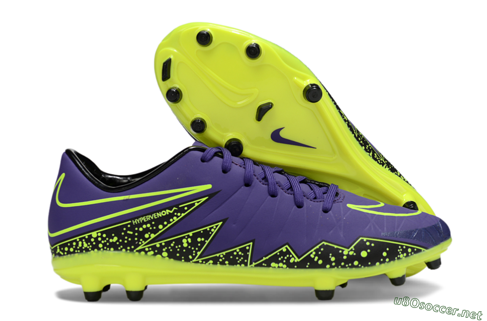 Men's Nike Hypervenom Phantom II FG Football Boots - Blue/Black/Yellow 2