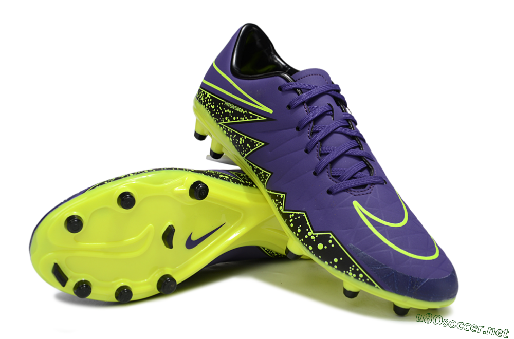 Men's Nike Hypervenom Phantom II FG Football Boots - Blue/Black/Yellow 3