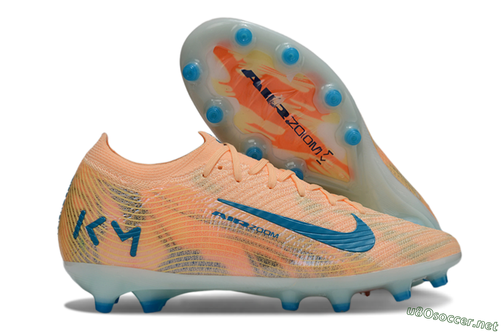 Men's Nike Air Zoom Mercurial Vapor 16 Elite AG Football Boots - Pink/Blue/Yellow 2
