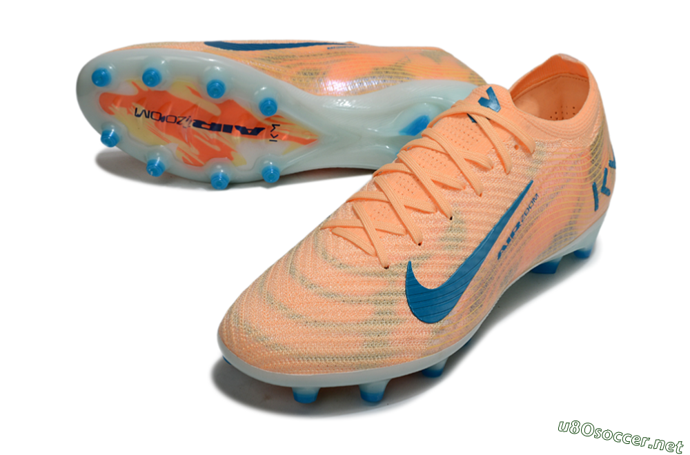 Men's Nike Air Zoom Mercurial Vapor 16 Elite AG Football Boots - Pink/Blue/Yellow 3