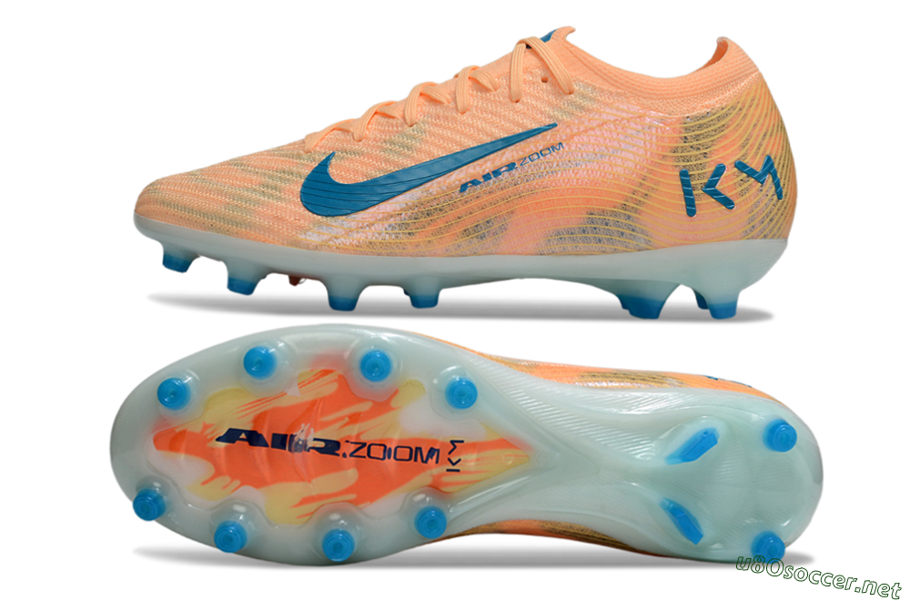 Men's Nike Air Zoom Mercurial Vapor 16 Elite AG Football Boots - Pink/Blue/Yellow 1