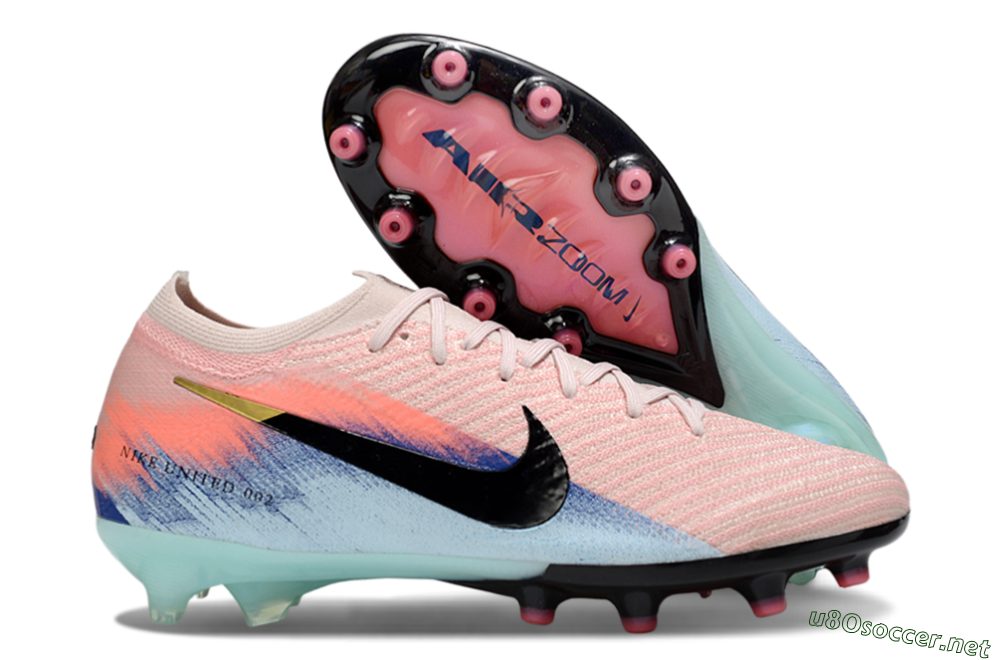Men's Nike Air Zoom Mercurial Vapor 16 Elite AG Football Boots - Pink/Black/Jade 2