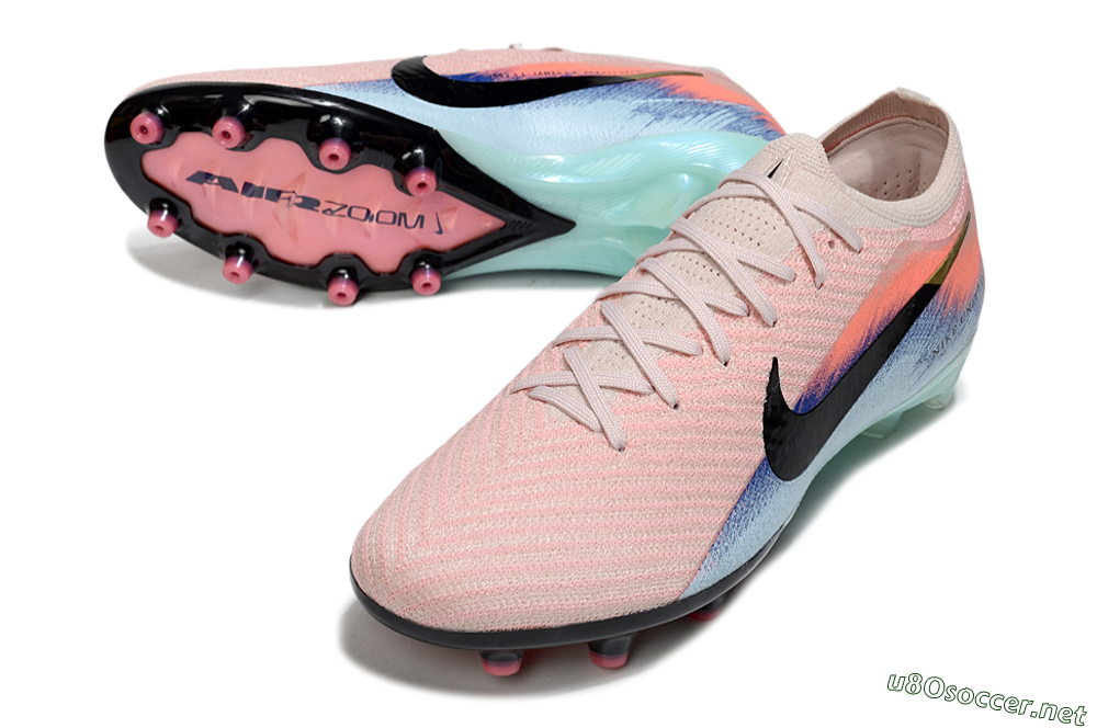 Men's Nike Air Zoom Mercurial Vapor 16 Elite AG Football Boots - Pink/Black/Jade 3