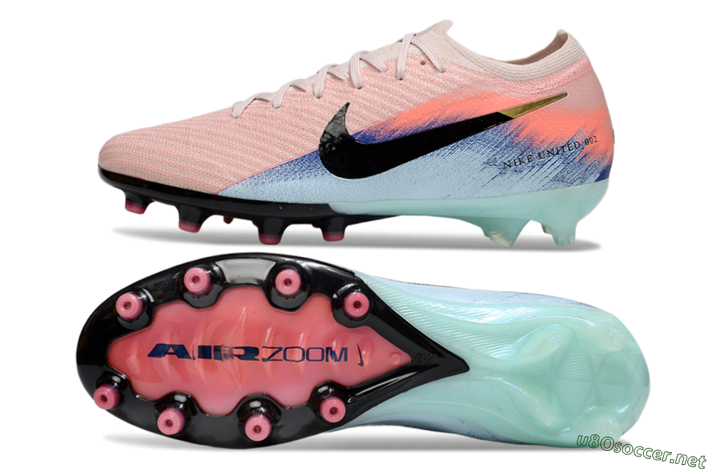Men's Nike Air Zoom Mercurial Vapor 16 Elite AG Football Boots - Pink/Black/Jade 1