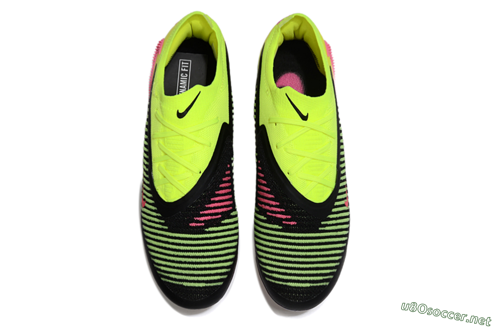 Unisex Nike Phantom 6 Elite Low FG Football Boots - Yellow/Black/Pink 3