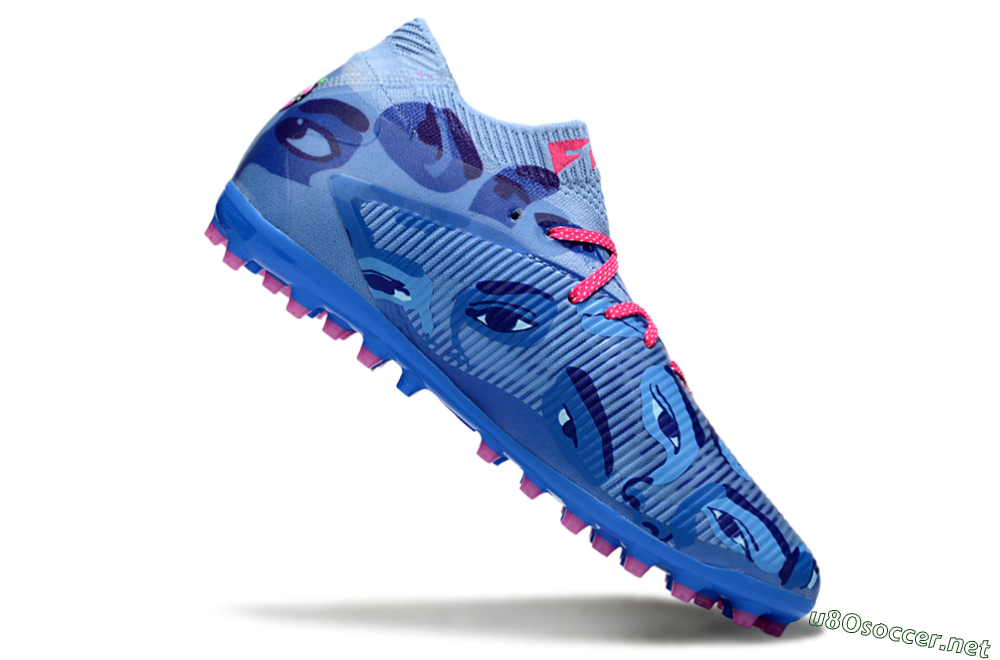 Men's Puma Future 8 Ultimate MG Football Boots - Blue/Pink/Black 4