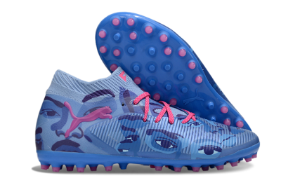 Men's Puma Future 8 Ultimate MG Football Boots - Blue/Pink/Black