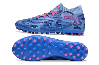 Men's Puma Future 8 Ultimate MG Football Boots - Blue/Pink/Black