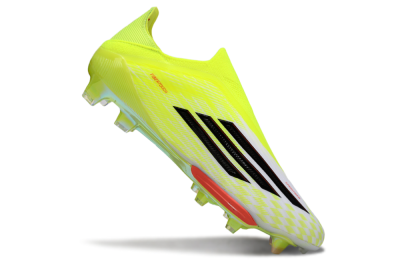 Men's Adidas F50+ Elite Lightstrike Pro Laceless FG Football Boots - Yellow/Black/Red