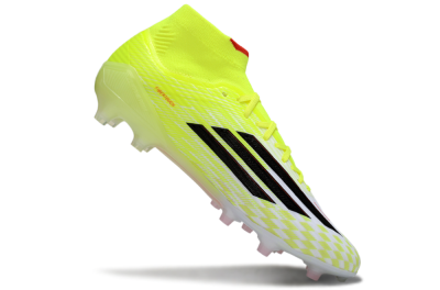 Men's Adidas F50+ Elite Mid FG Football Boots - Yellow/Black/Red