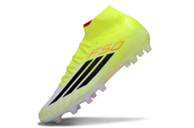 Men's Adidas F50+ Elite Mid FG Football Boots - Yellow/Black/Red