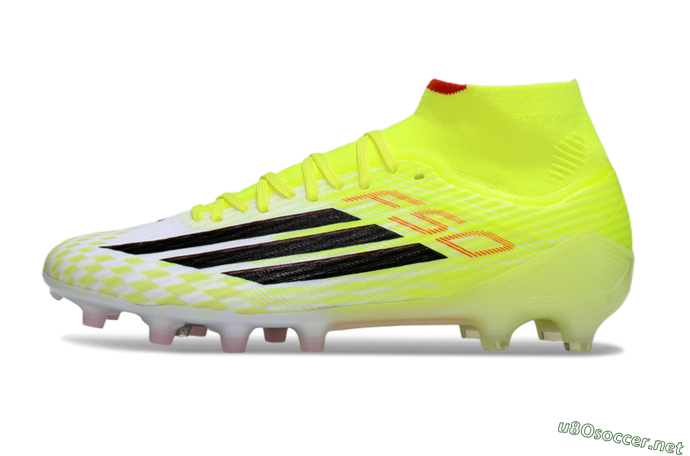 Men's Adidas F50+ Elite Mid FG Football Boots - Yellow/Black/Red 0