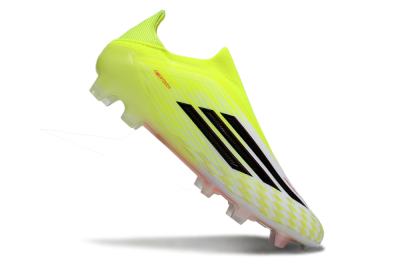 Men's Adidas F50+ Elite Laceless FG Football Boots - Yellow/Black/Red