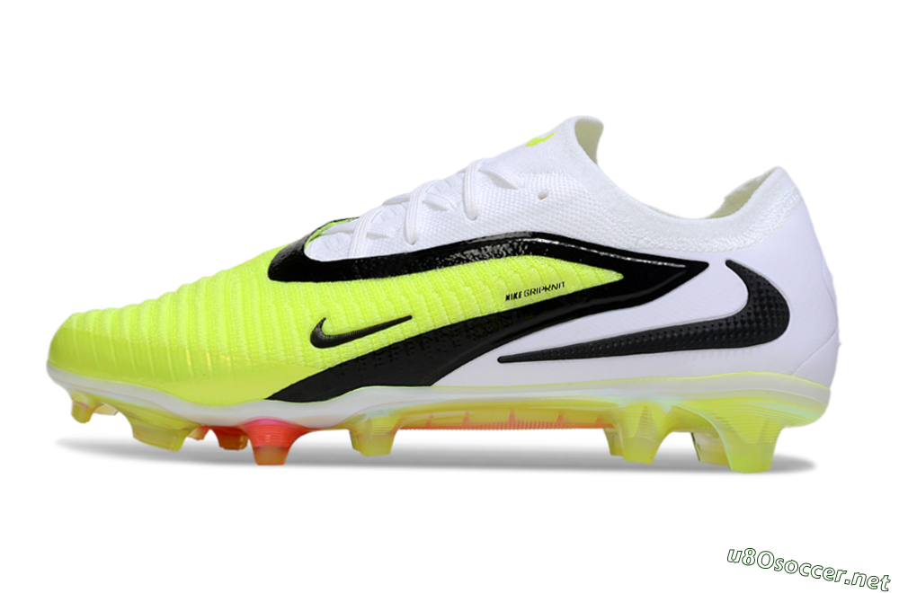 Unisex Nike Phantom 6 Elite Low FG Football Boots - Yellow/Black/White 0
