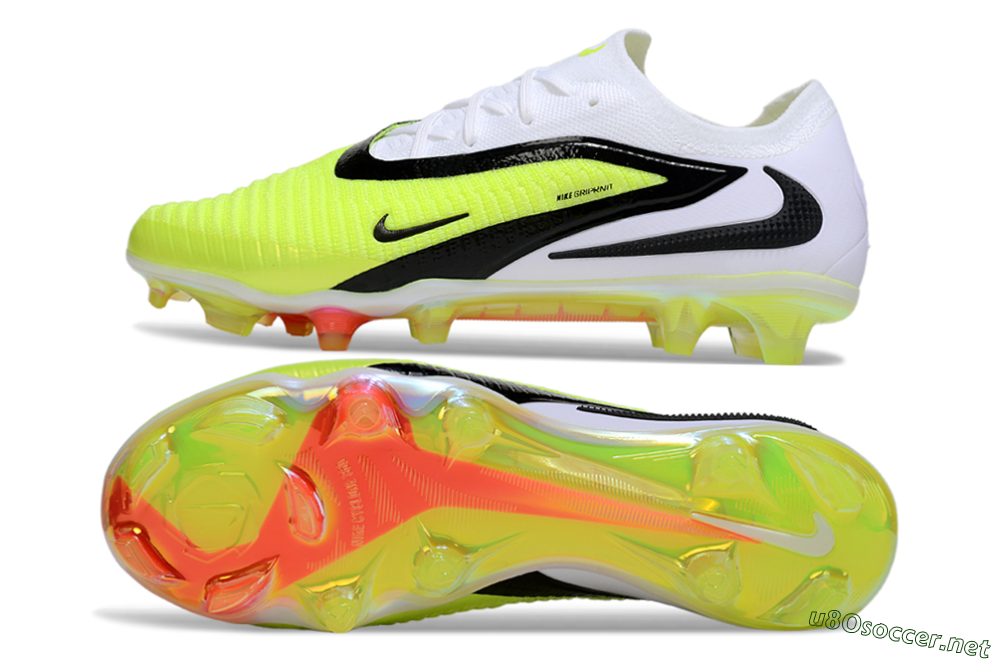 Unisex Nike Phantom 6 Elite Low FG Football Boots - Yellow/Black/White 1
