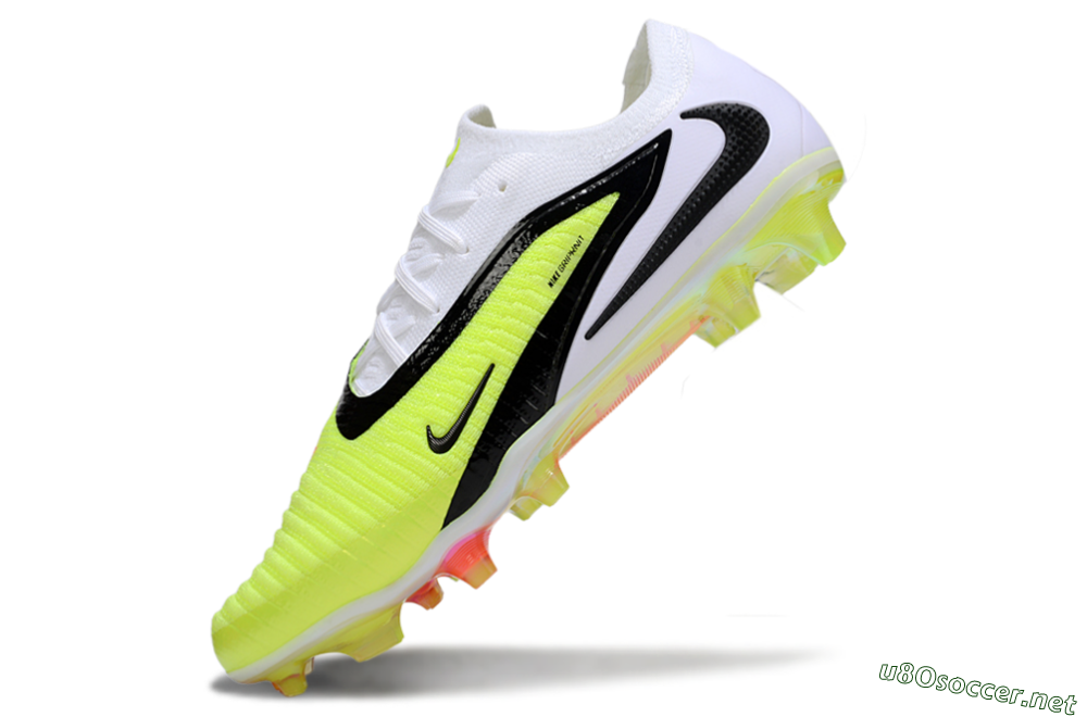 Unisex Nike Phantom 6 Elite Low FG Football Boots - Yellow/Black/White 5