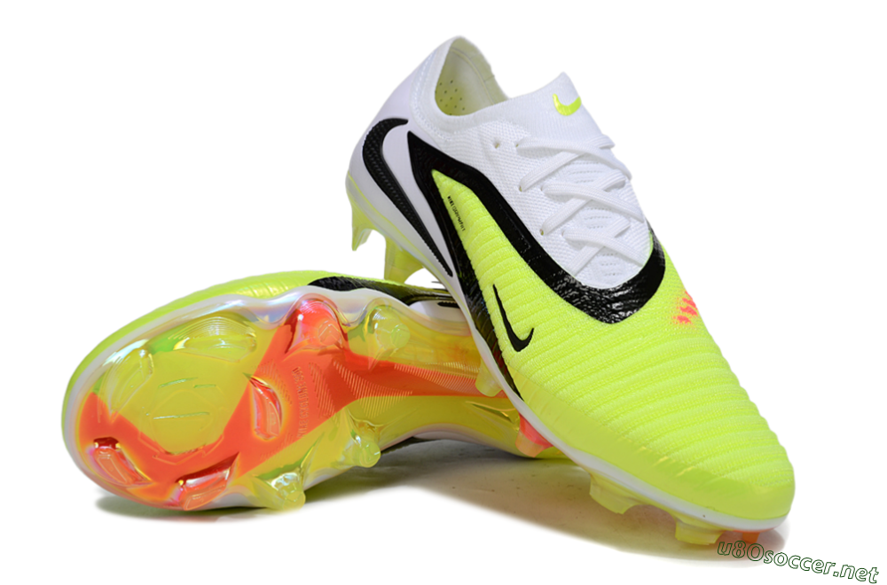 Unisex Nike Phantom 6 Elite Low FG Football Boots - Yellow/Black/White 3