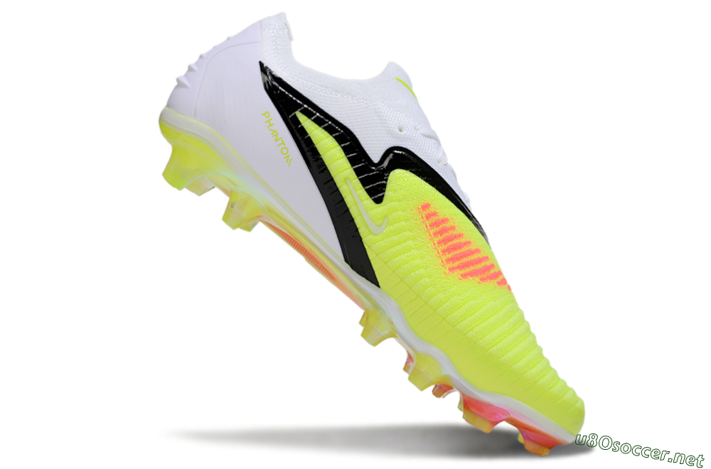 Unisex Nike Phantom 6 Elite Low FG Football Boots - Yellow/Black/White 4
