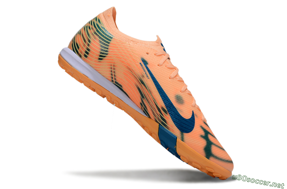 Unisex Nike Air Zoom Mercurial Vapor 16 Elite TF Football Shoes - Pink/Blue/Yellow 4