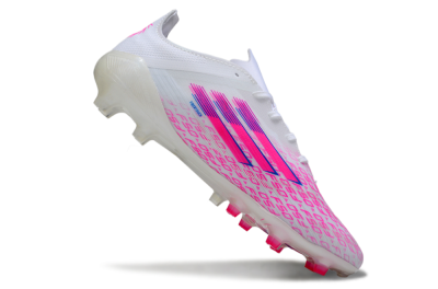 Men's Adidas F50 Pro FG Football Boots - White/Pink/Blue