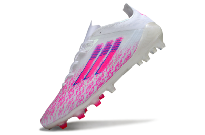 Men's Adidas F50 Pro FG Football Boots - White/Pink/Blue