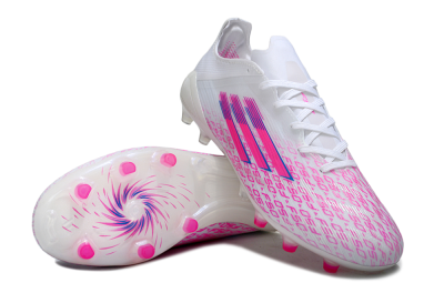 Men's Adidas F50 Pro FG Football Boots - White/Pink/Blue