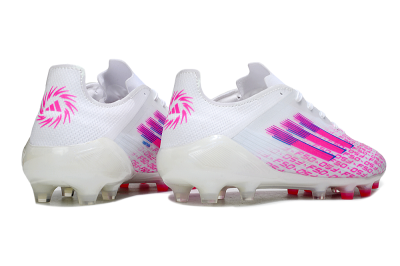 Men's Adidas F50 Pro FG Football Boots - White/Pink/Blue