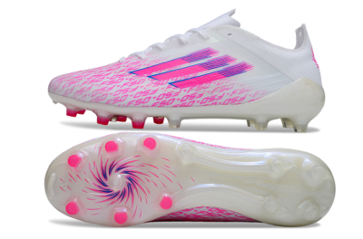 Men's Adidas F50 Pro FG Football Boots - White/Pink/Blue
