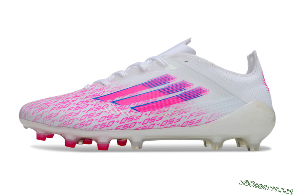Men's Adidas F50 Pro FG Football Boots - White/Pink/Blue 0