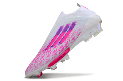 Men's Adidas F50+ Elite Lightstrike Pro FG Football Boots - White/Pink/Blue
