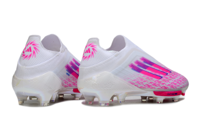 Men's Adidas F50+ Elite Lightstrike Pro FG Football Boots - White/Pink/Blue