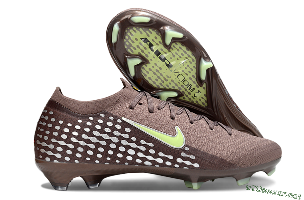 Unisex Nike Air Zoom Mercurial Vapor 16 Elite FG Football Boots - Brown/Yellow/Silver 2