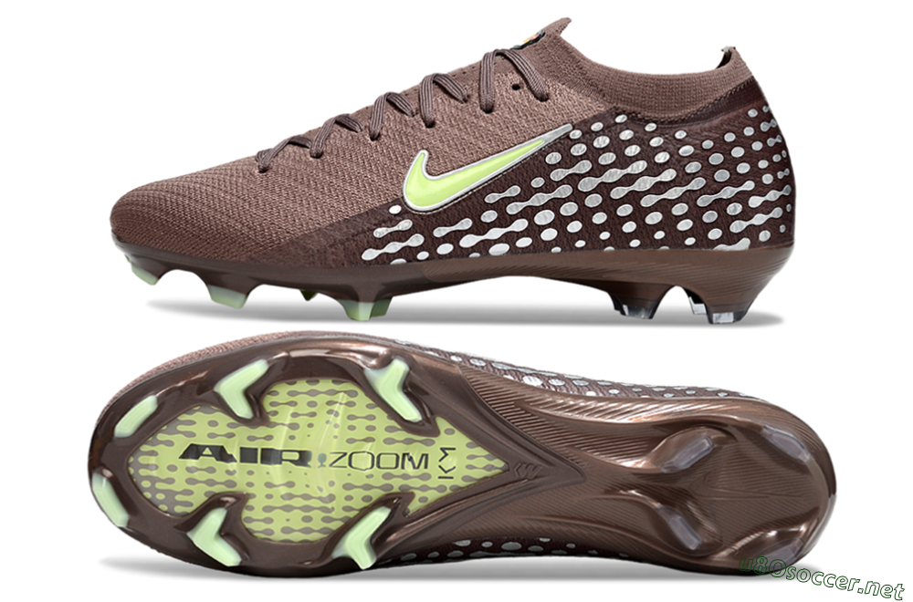 Unisex Nike Air Zoom Mercurial Vapor 16 Elite FG Football Boots - Brown/Yellow/Silver 1