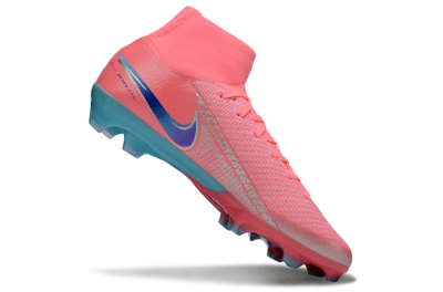 Unisex Nike Air Zoom Mercurial Superfly 10 Elite FG Football Boots - Pink/Silver/Blue