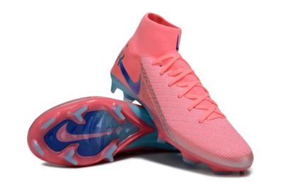 Unisex Nike Air Zoom Mercurial Superfly 10 Elite FG Football Boots - Pink/Silver/Blue