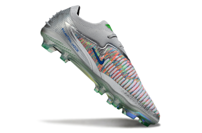 Unisex Nike Phantom 6 Elite Low FG Football Boots - Silver/Red/Yellow