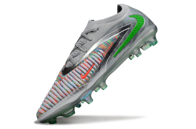 Unisex Nike Phantom 6 Elite Low FG Football Boots - Silver/Red/Yellow