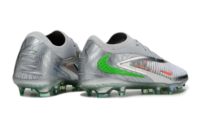 Unisex Nike Phantom 6 Elite Low FG Football Boots - Silver/Red/Yellow