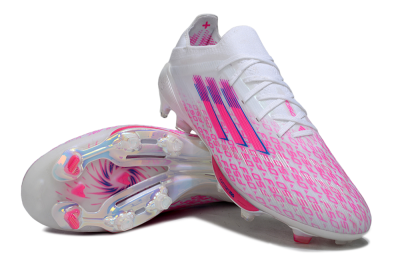 Men's Adidas F50+ Elite Lightstrike Pro FG Football Boots - White/Pink/Blue