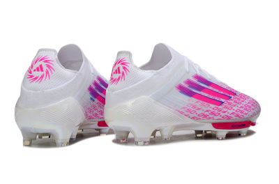Men's Adidas F50+ Elite Lightstrike Pro FG Football Boots - White/Pink/Blue