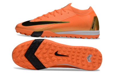 Men's Nike Air Zoom Mercurial Vapor 16 Elite TF Football Shoes - Red/Black/Gold
