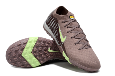 Men's Nike Air Zoom Mercurial Vapor 16 Elite TF Football Shoes - Brown/Yellow/Silver