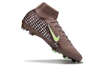 Unisex Nike Air Zoom Mercurial Superfly 10 Elite FG Football Boots - Brown/Yellow/Silver