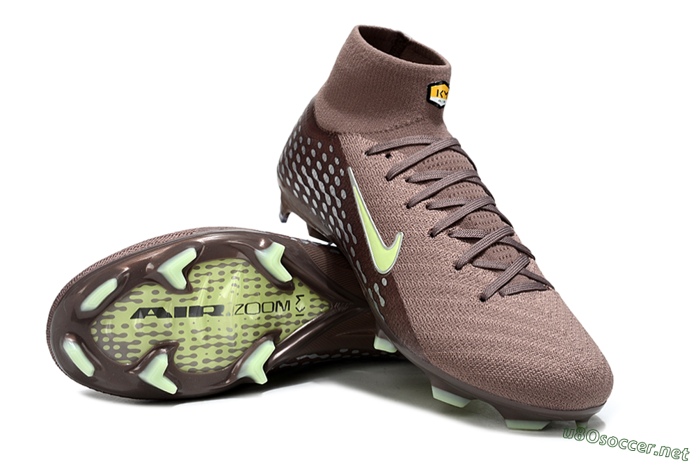 Unisex Nike Air Zoom Mercurial Superfly 10 Elite FG Football Boots - Brown/Yellow/Silver 3