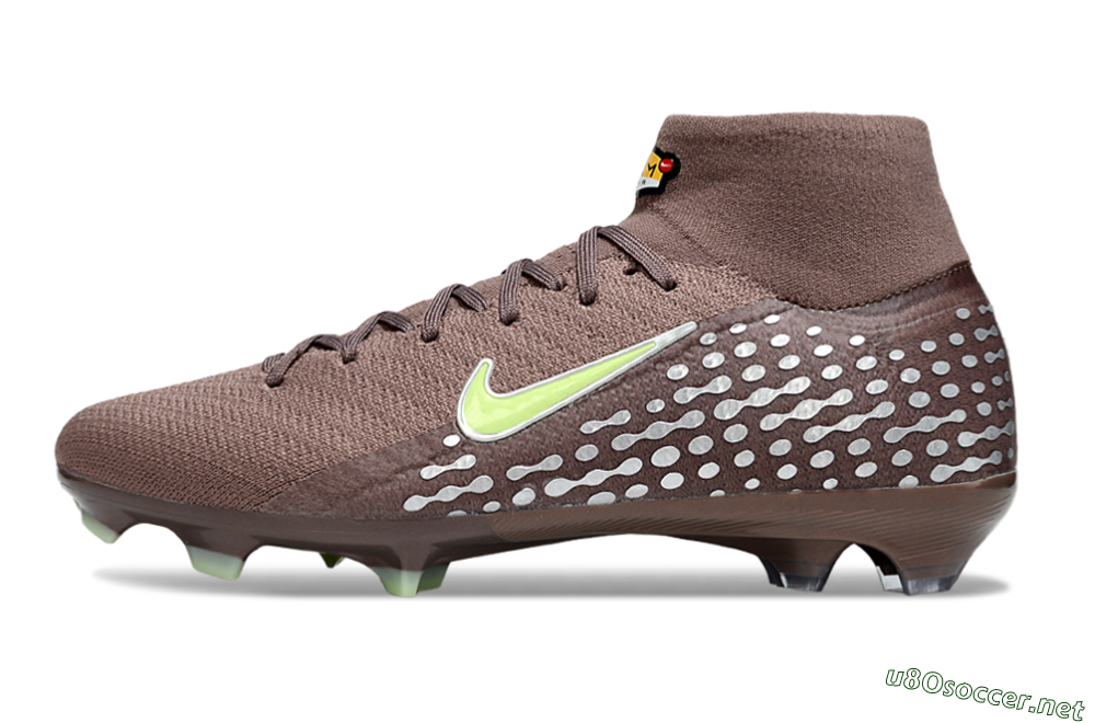 Unisex Nike Air Zoom Mercurial Superfly 10 Elite FG Football Boots - Brown/Yellow/Silver 0