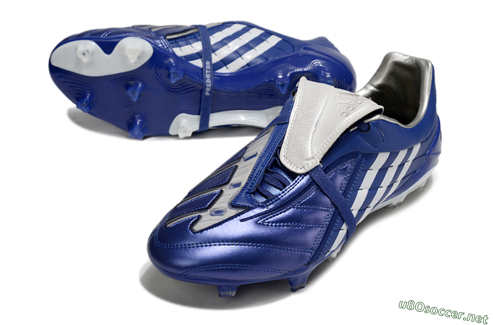 Men's Adidas Predator Accelerator FG Football Boots - Blue/White 3