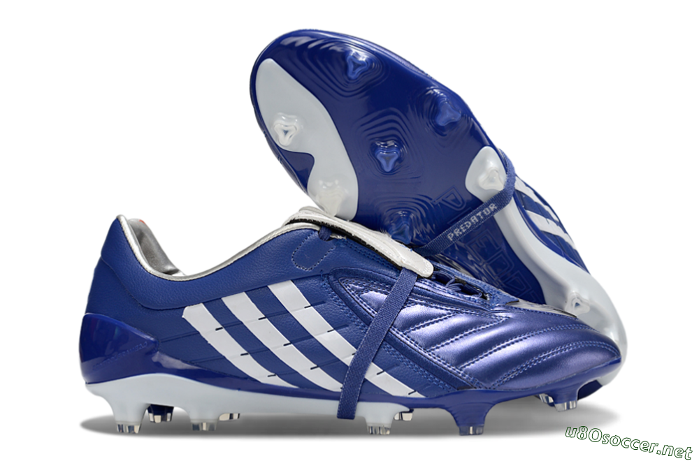 Men's Adidas Predator Accelerator FG Football Boots - Blue/White 2